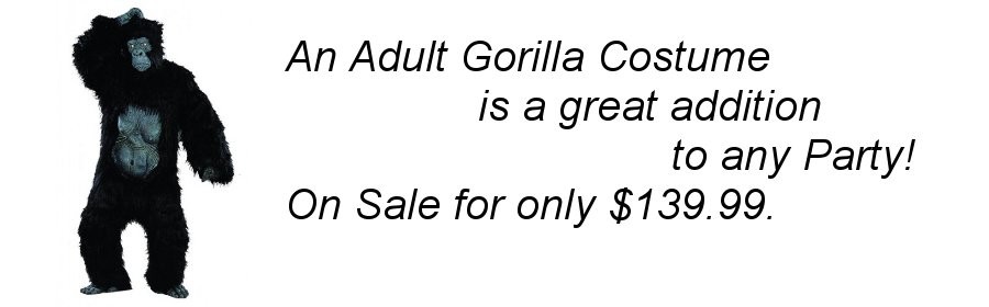Gorilla Costume Sale!